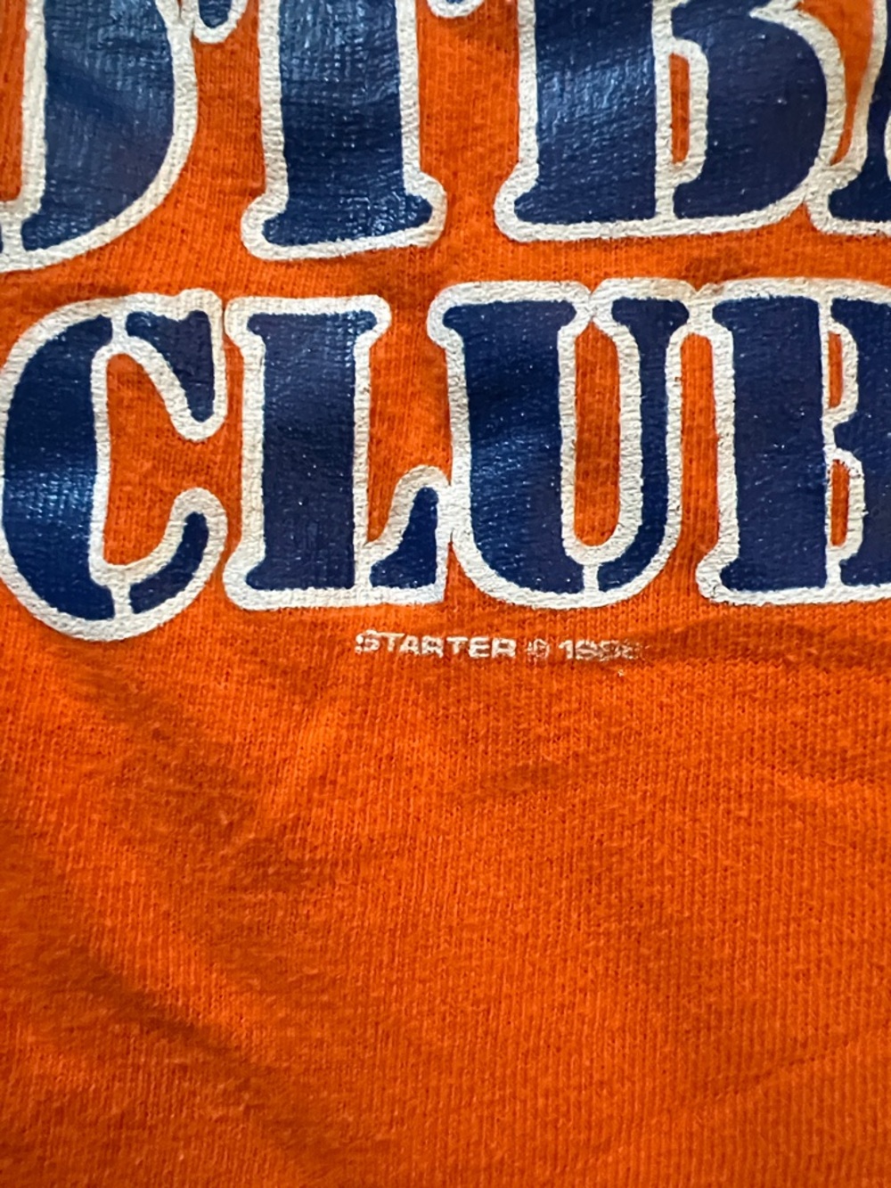 STARTER Orange Denver Broncos Helmet Graphic Tee - Picture 4 of 7